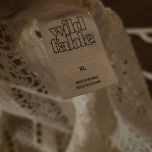 Wild Fable Lace Swim Cover Up Bottoms in Ivory